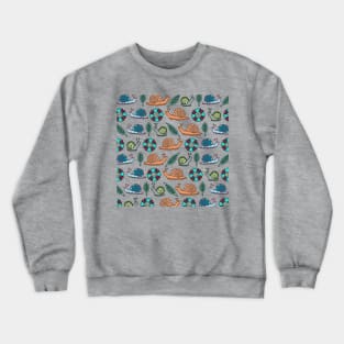 Garden Snails | Snails Pattern Crewneck Sweatshirt